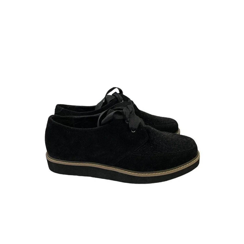 Arizona Jeans Women's Black Faux Fur Shoes - Picture 2 of 6